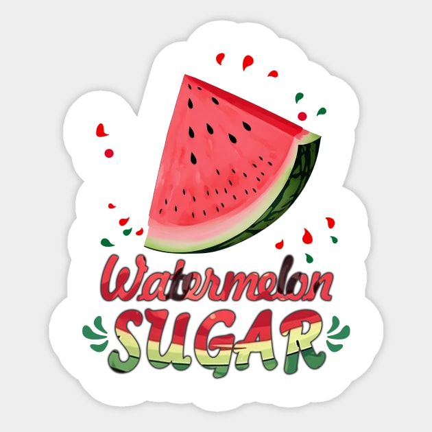 Watermelon Sugar Sticker by RainasArt